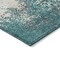 Homeroots 5' X 8' Teal Blue Ivory And Gray Abstract Washable Indoor Outdoor Area Rug 599521 - alternate 6