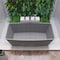 Alfi Brand 70.875 in L, 35.4 in W, Gray Matte, Concrete ABCO71TUB - alternate 1