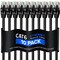 Maximm 1.5ft Cat6 Round LAN Patch Cable, 10PK, Black, 10PK CAT61.5FT10PKBlack - alternate 1