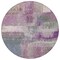 Homeroots 8' Lavender And Purple Round Abstract Washable Indoor Outdoor Area Rug 609306 - alternate 8
