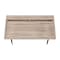 Homeroots 47" Taupe and Black Wood and Metal Parsons Computer Desk 489834 - alternate 5