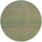 Homeroots 8' Fern Green Round Striped Washable Indoor Outdoor Area Rug 608809 - alternate 8
