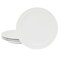 Martha Stewart Everyday Hillington 4 Piece 9 Inch Round Fine Ceramic Dessert Plate Set in White 130156.01 - alternate 1