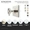 Kingston Brass Single-Handle Six-Way Diverter Valve with Square Trim Kit, Brushed Nickel KS4048RX - alternate 2