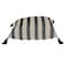 Homeroots 24" Beige and Black Striped Cotton Throw Pillow With Tassels 529188 - alternate 5
