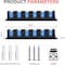 Simple Deluxe Horizontal Fishing Rod Holders Wall-Mounted - Fishing Rod Rack Great Fishing Pole Holder for Garage SOFISHRODRACKHBLUEX2 - alternate 6