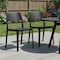 Homeroots Set of Two Black Heavy Duty Plastic Outdoor Stacking Accent Chairs, 2PK 565225 - alternate 5