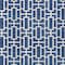 Homeroots 9' X 12' Navy Blue And Ivory Geometric Washable Indoor Outdoor Area Rug 594861 - alternate 9