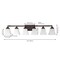 Jonathan Y Staunton 39.5" 6-Light Farmhouse Cottage Metal LED Vanity Light w/Frosted Glass Shades, Oil Rubbed Br JYL7623A - alternate 5