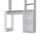 Homeroots 39" White Wood Computer Desk With Hutch 526174 - alternate 1