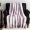 Homeroots Purple Woven Cotton Throw Blanket 478680 - alternate 5