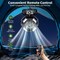 Edendirect Camping Fan with LED Lantern, 20000mAh, Dual Motor, 8 Speeds, Remote Control, Portable, Black ZR-HY8136S-H - alternate 5