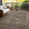 Homeroots 10' X 14' Brown And Ivory Abstract Washable Indoor Outdoor Area Rug 601043 - alternate 8
