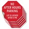 Signmission No After Hours Parking Lot Is Locke, 4 inch X 4 inch, Vinyl Decal, 5PK OC-D-5PACK-4-118 - alternate 1