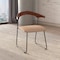 Leisuremod Lyra Collection Modern Chair in Dark Wood back and Taupe Seat LCAS-41DTP - alternate 9