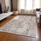 Homeroots 10' X 14' Taupe And Ivory Abstract Washable Indoor Outdoor Area Rug 612970 - alternate 5