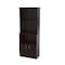 Homeroots 63" Espresso Solid Wood Three Tier Bookcase 249820 - alternate 1