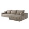 Homeroots 107" Camel Corduroy Modular Compression Foam Sofa With Toss Pillows 712963 - alternate 3
