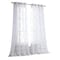 Homeroots 84” Charcoal Trellis Pattern Embroidered Window Curtain Panel 473338 - alternate 1