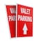 Signmission Valet Parking With Up Arrow, Plastic Signs Only 24 Inch x 36 Inch, Corrugated Plastic, 2PK CSB-2436-2PACK-ValetParkingWithUpArrow - alternate 1