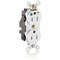 Leviton Straight Blade Receptacle, 5-15R, 15 A, 125V AC, Isolated Ground MT820-IGW - alternate 1