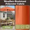 Pure Garden 9 ft Patio Umbrella with 19lb Base, Easy Crank and Orange Vented Canopy 50-LG1052B - alternate 10