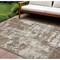 Homeroots 10' X 14' Brown And Beige Abstract Washable Indoor Outdoor Area Rug 597943 - alternate 1