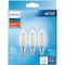 Signify 40W Equivalent Soft White B11 Candelabra Clear LED Decorative Light Bulb, 3PK 567461 - alternate 3
