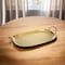 Homeroots 20in Gold Rectangular Stainless Steel Serving Tray With Handles 517540 - alternate 4