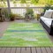 Homeroots 8' X 10' Lime Green And Sky Blue Abstract Washable Indoor Outdoor Area Rug 612518 - alternate 5