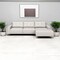 Homeroots 123" Beige Leather Sofa 573999 - alternate 4