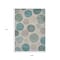 Homeroots 9' X 12' Teal Blue Ivory And Pale Aqua Geometric Washable Indoor Outdoor Area Rug 630595 - alternate 6