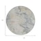Homeroots 8' Beige Khaki And Gray Round Abstract Washable Indoor Outdoor Area Rug 617568 - alternate 5