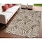 Homeroots 4' X 6' Brown And Ivory Palm Leaf Indoor Outdoor Area Rug 552517 - alternate 7