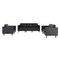Flash Furniture HERCULES Artemis 3 Piece Black LeatherSoft Reception Set, 8 AC Outlets/4 USB/4 USB-C Ports ZB-8921-SET-BLK-GG - alternate 1