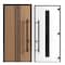 Vdomdoors Front Exterior Prehung Steel Door Ronex1055 Teak 96 Sidelight and Transom Window Sidelite Entry RONEX1055EXD-OAK-W36+14xH96+16-RH-I - alternate 5