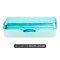 Lockermate By Bostitch Metallic Pencil Case Box, Hard Plastic, Stylish Quilted-Pattern Lid, Blue 23130-TQ21-DM - alternate 6