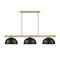 Z-Lite Vanguard Rubbed Brass 3 Light Billiard 3050-3RB-D13MB - alternate 4