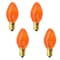 Ilc Replacement Incandescent Bulb, 7W, 120V, C7, E12 Candelabra Screw, 4PK LIGHT BULB / LAMP 7C7/O/TW 120V - alternate 1