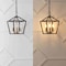 Jonathan Y Ojai 10" 3-Light Iron Classic Modern Pagoda LED Pendant Lantern, Oil Rubbed Bronze/Brass Gold JYL7601D - alternate 11