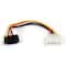 Startech.Com 4 Pin LP4 to Right Angle SATA Cable SATAPOWADAPR - alternate 1