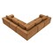 Homeroots 116" Brown Fabric Modular Sleeper Sofa 568304 - alternate 1