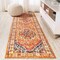 Jonathan Y Brooklyn Geometric Medallion Orange/Blue 2 ft. x 8 ft. Runner Rug MDP207D-28 - alternate 1