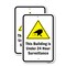 Signmission Building Is Under 24 Hour Surveillance, 18'' X 24'' 2 Signs, Heavy Gauge Aluminum, 2PK A-1824-2PACK-25287 - alternate 1
