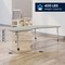 Flash Furniture Commercial Adjustable Height Kidney Activity Table with Locking Casters-LTGY XU-A4896-KIDNY-LTGRY-T-P-CAS-GG - alternate 8