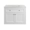 James Martin Vanities Chicago 36 in. Single Vanity, Glossy White, w/ 3 CM Eternal Jasmine Pearl Silestone Top 503-V36-GW-3EJP - alternate 1