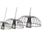 Z-Lite Valencia Matte Black 3 Light Linear Chandelier 623P16-3L-MB - alternate 7