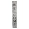 Homeroots 60in Whitewash And Black Solid Wood Welcome Porch Sign 384916 - alternate 1