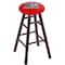 Holland Bar Stool Co Oak Bar Stool, Dark Cherry Finish, Alabama Seat RC30OSDC - alternate 1