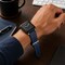 Elegani Band Compatible with Apple Watch 42mm, Dark Blue, Silver, Black, Yellow Gold, Rose Gold Buckle LSCHPAM-DBLU-42 - alternate 3